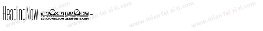 HeadingNow 56字体转换